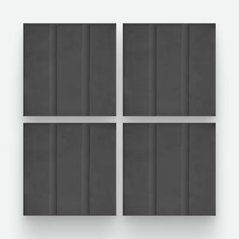 3 Panes Negro 20x20