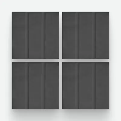 3 Panes Negro 20x20