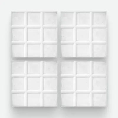 9 Panes Blanco 20x20