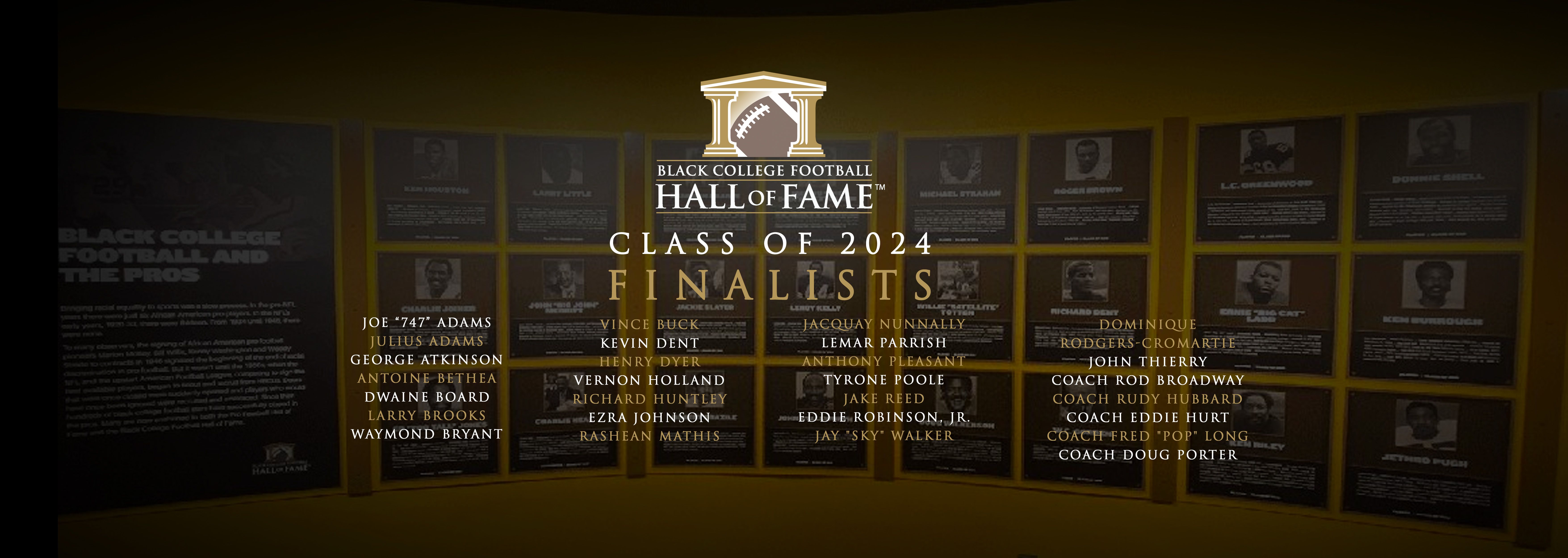 Class Of 2024 Finalists | Black College Football Hall Of Fame