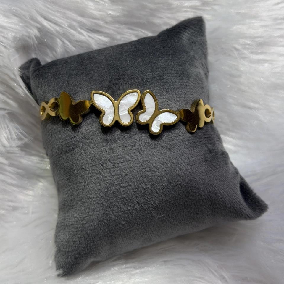 Butterfly cuff bracelet