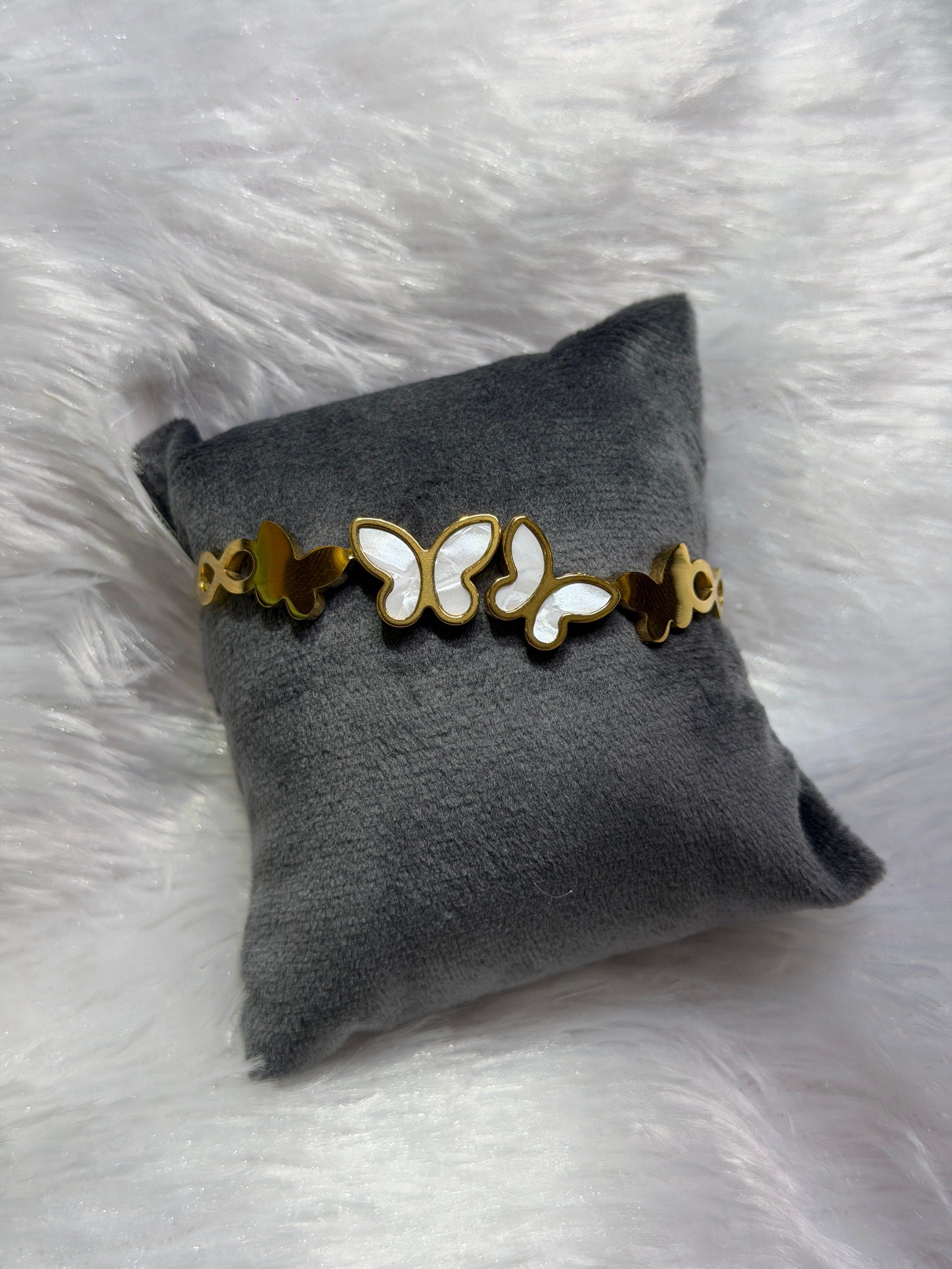 Butterfly cuff bracelet