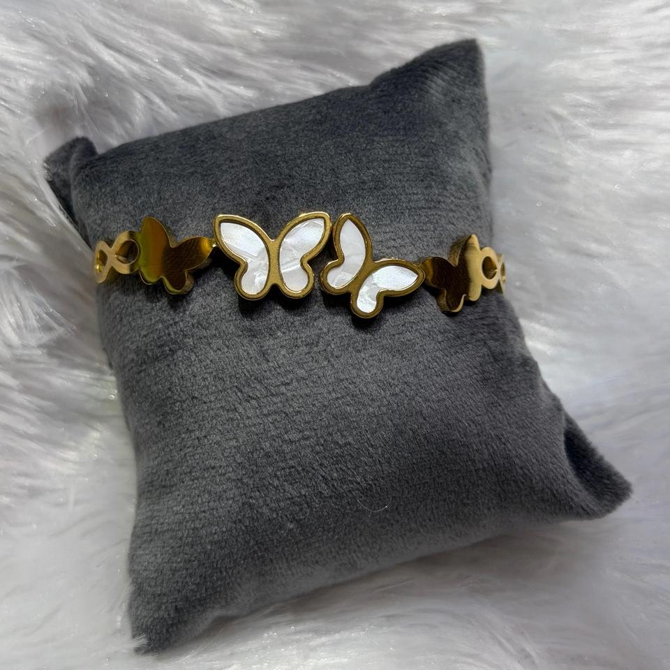 Butterfly cuff bracelet