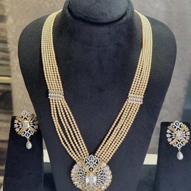 Pearl layered long haram set