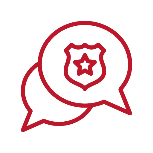 Communicate with law enforcement