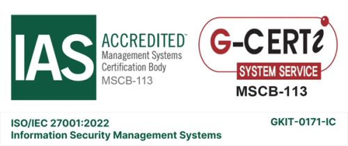 Logo certificazione ISO/IEC 27001