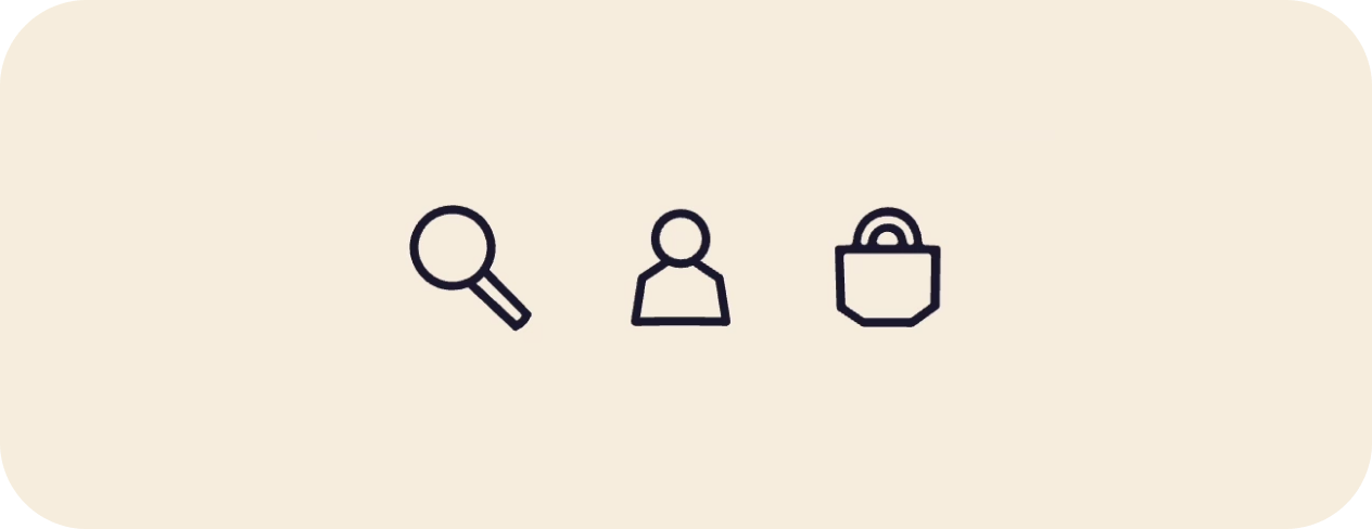 Icons used on Siete's website