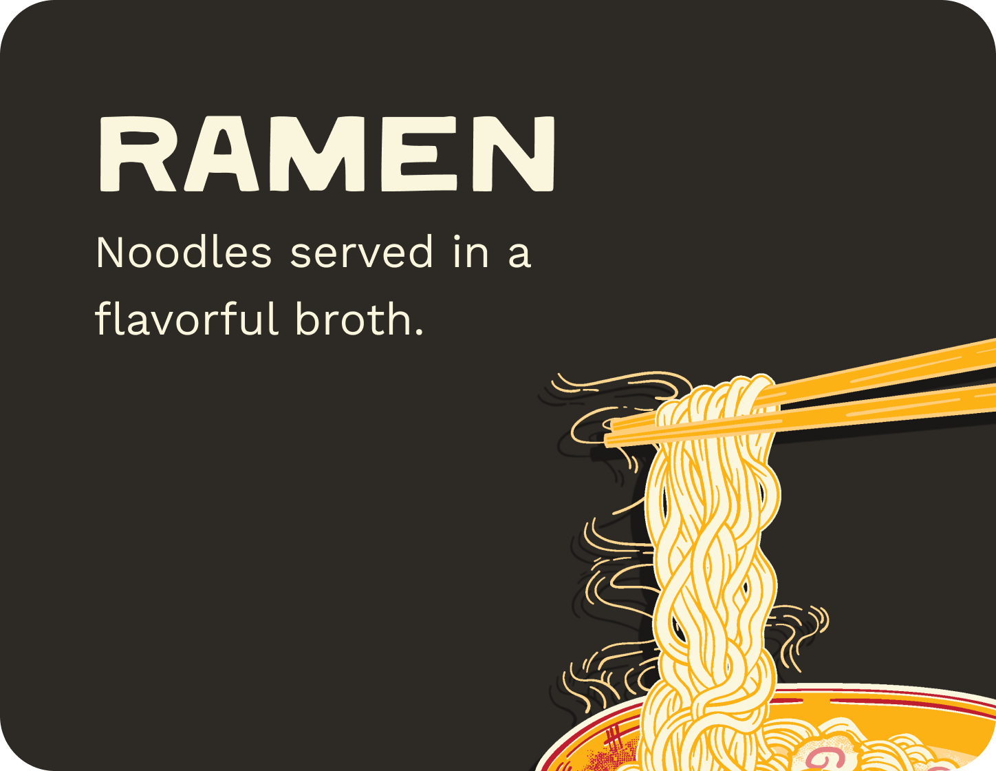 Ramen illustration, featured on the Sun Noodle website