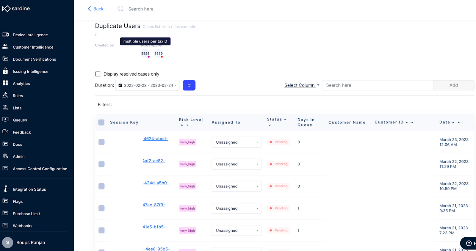 Sardine's Case Management System