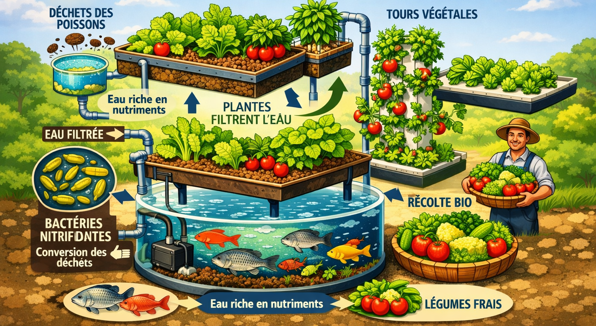 Aquaponie : laissons jardiner nos poissons et régalons nous de produits sains et savoureux