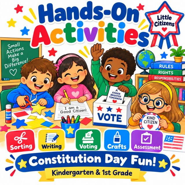 Constitution Day Activities for Kindergarten: preview image 2