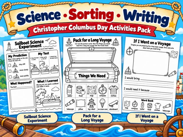 Columbus Day Activities: preview image 1