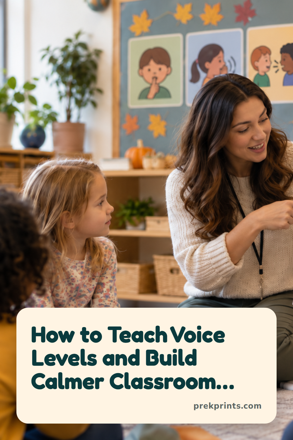 Pinterest image: How to Teach Voice Levels and Build Calmer Classroom Routines