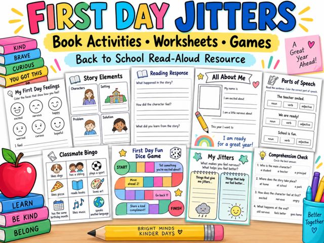 First Day Jitters Activities: preview image 3