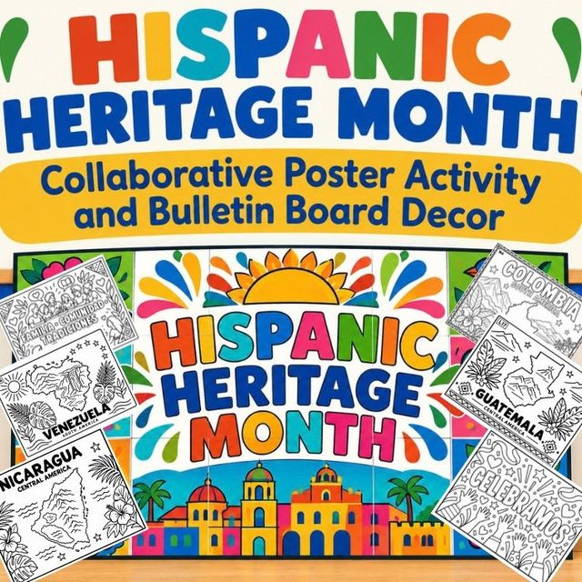 Hispanic Heritage Month Bulletin Board: preview image 1