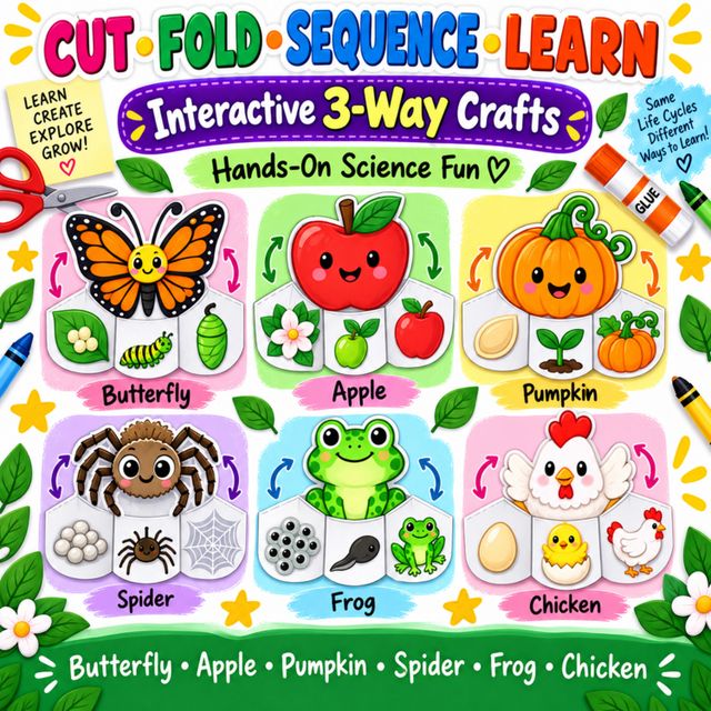 Life Cycle Crafts Bundle: preview image 1
