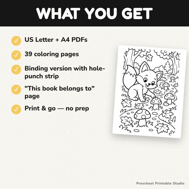 Fall Coloring Pages | Fall Math Coloring Sheets – Counting Activities PreK-K — preview 3