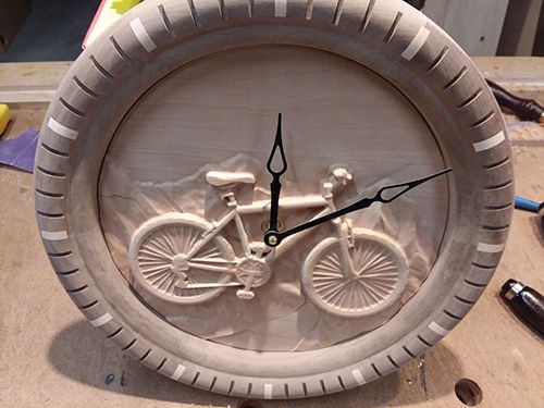 Mountain Bike Themed Clock