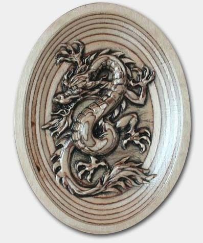 Carved 3D Dragon 