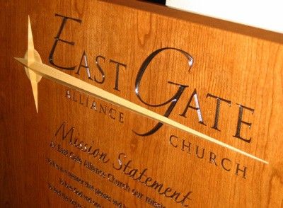 East Gate Church Plaque