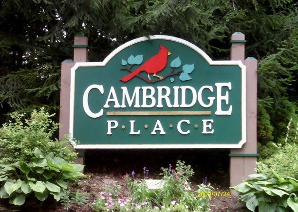 Cambridge Place 3D Sign