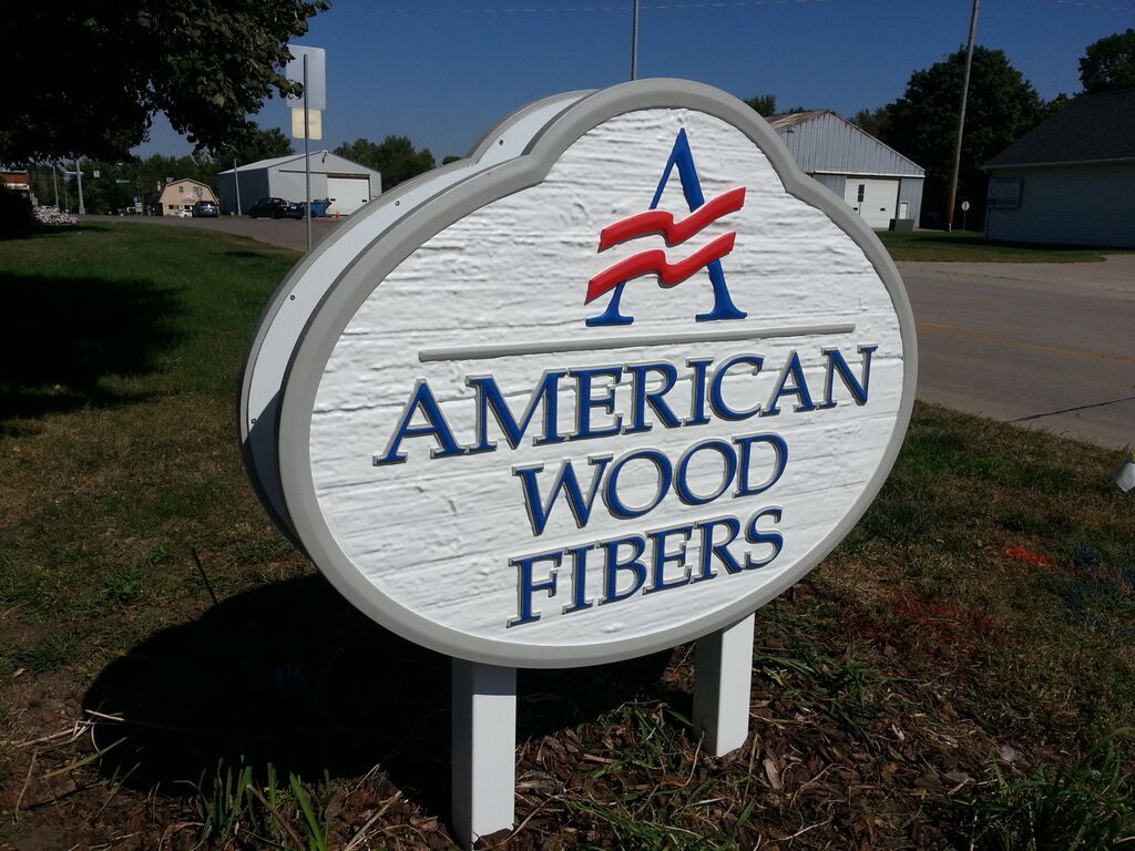American Wood Fibers Sign