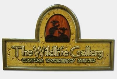 The Wildlife Gallery Sign