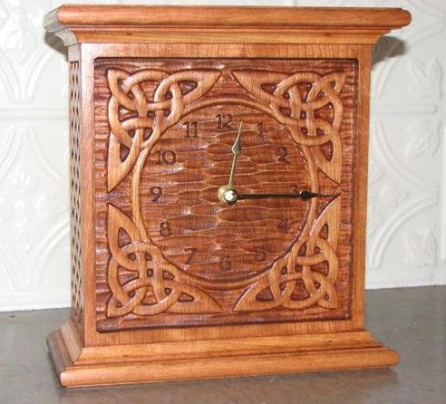 Celtic Wooden Clock