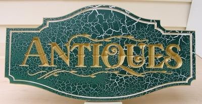 Cracked Antiques Sign