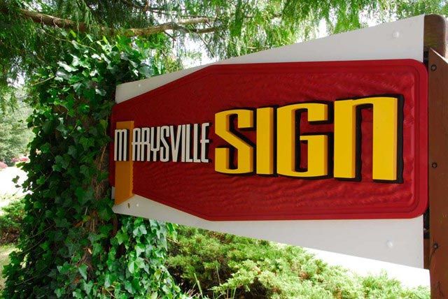 Marysville 3D Textured Sign