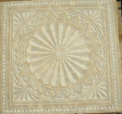 Patterned Limestone Carving