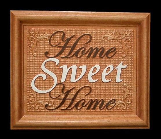 Textured Home Sweet Home Sign