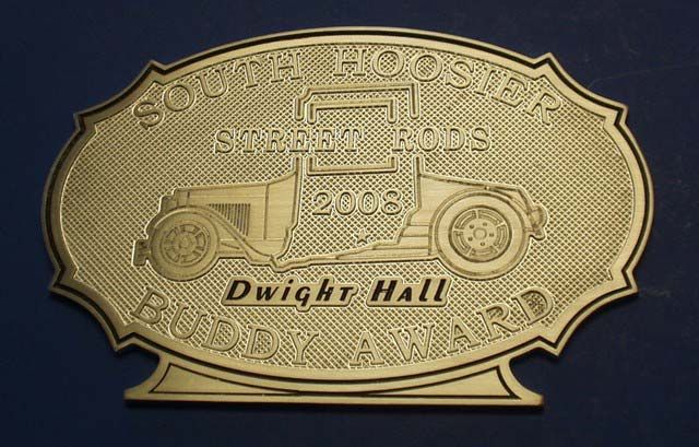 Textured Engraved Car Sign