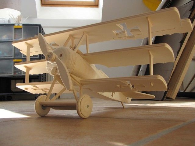 Wooden Model Fokker