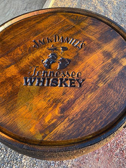 Whiskey Barrel Lid
