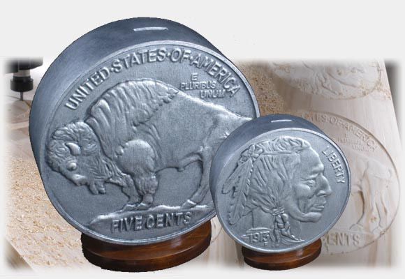 Buffalo Nickel Coin Bank