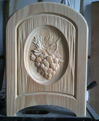 Wooden 3D Grape Panel