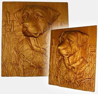 3D Dog Carving