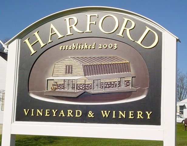 Harford Vineyard and Winery 3D Sign