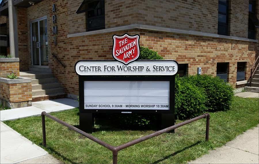 Salvation Army Church Sign