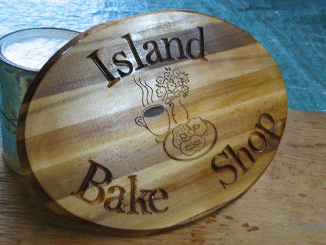Wooden Bake Shop Sign