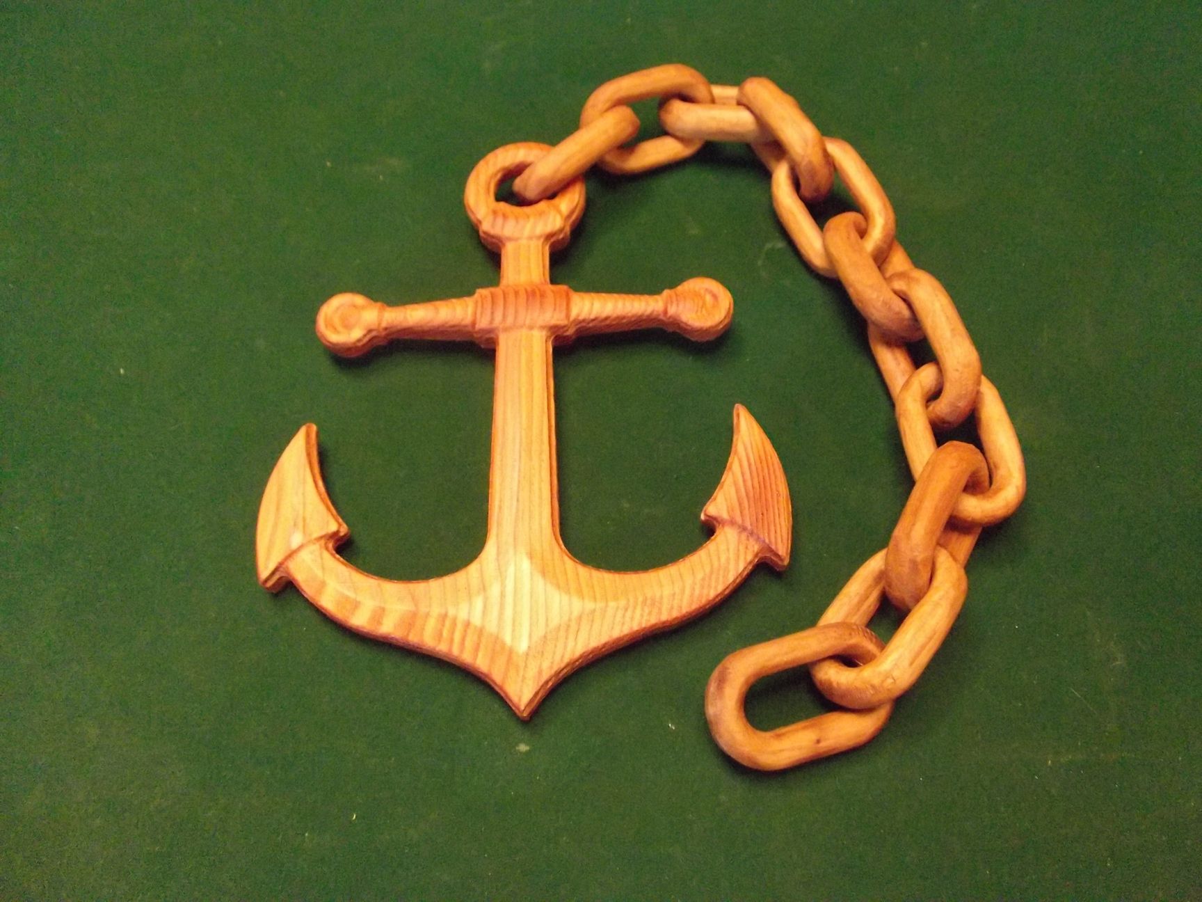 Wooden Anchor and Chain