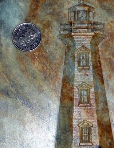Fine Detail 3D Lighthouse Carving