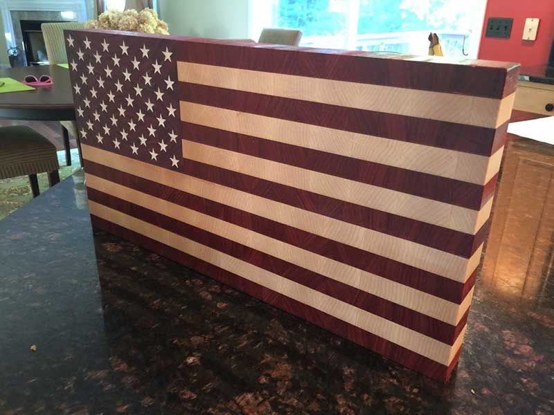 US Flag Cutting Board