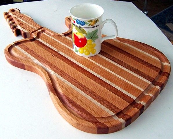 Guitar Cutting Board