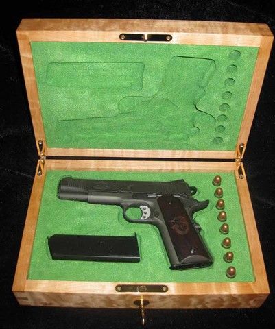 Open Wooden Gun Box 
