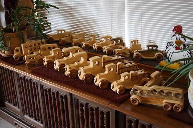 3D Wooden Toy Car Models