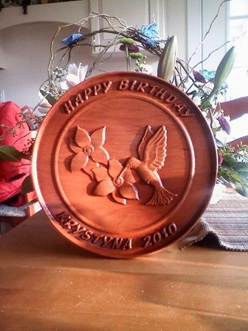 Wooden Birthday Plate