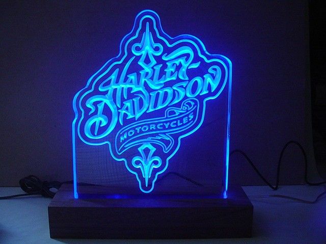 Acrylic Harley Davidson Light