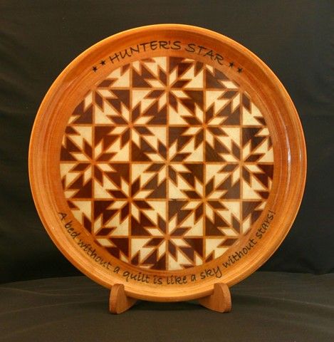 Wooden Quilt Platter
